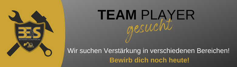 Stellenanzeige 'Team-Player gesucht'